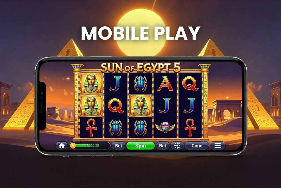 Мобильная версия Sun of Egypt 5 на телефоне